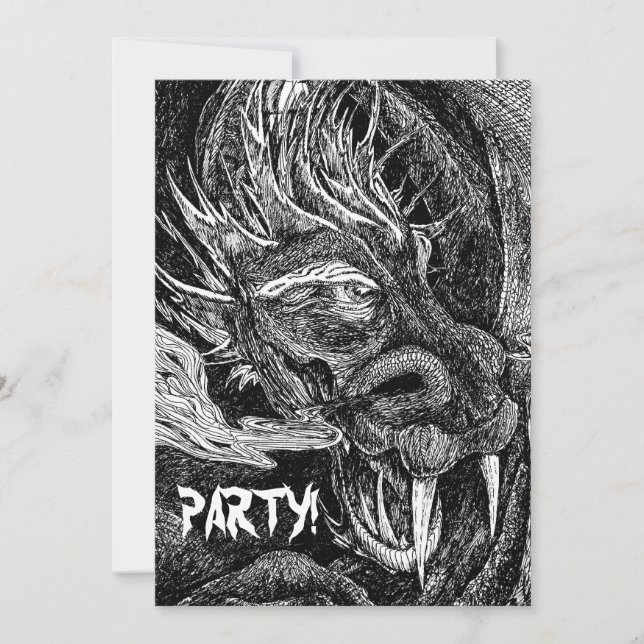 Invitation Fête du dragon !invitation (Devant)