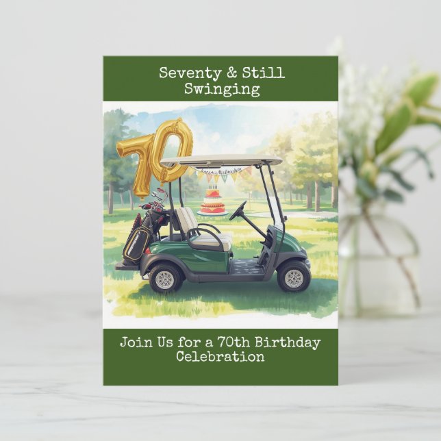 Invitation fête du golfeur pour 70e anniversaire P (Debout devant)