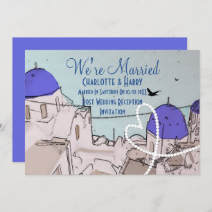 Invitation Fête du Mariage de la Poste de Santorin