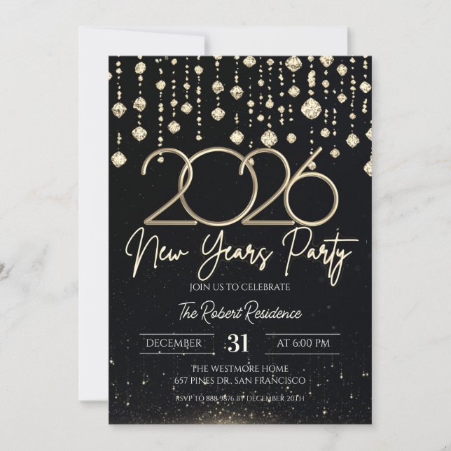Invitation Fête du Nouvel An 2026  (Devant)