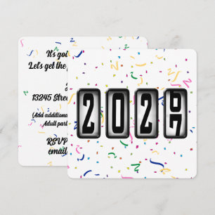 Invitation Fête du Nouvel An 2027 à l'odomètre