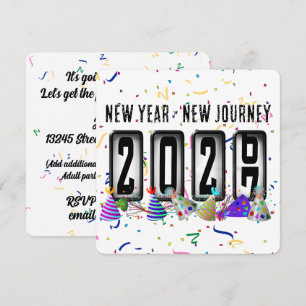 Invitation Fête du Nouvel An 2027 Odomètre