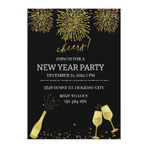 Fête du Nouvel An au Champagne et Feu d'Artifice