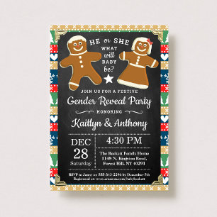 Invitation Fête du pain d'épices Noël de la fête de la révéla