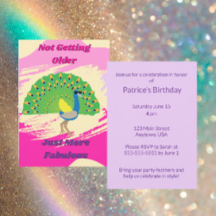 Invitation Fête du Paon Drôle