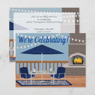 Invitation Fête du Patio extérieur