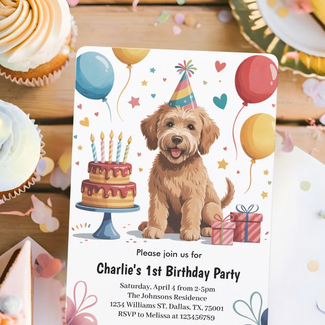 Invitation Fête du premier anniversaire de jolis enfants et d (Créateur téléchargé)