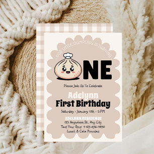 Invitation Fête du premier anniversaire de la petite fille Du