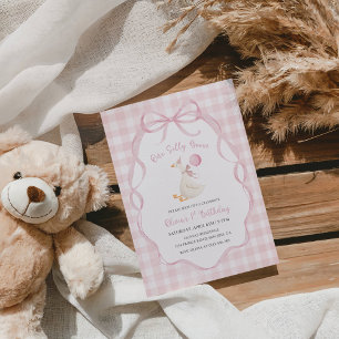 Invitation Fête du premier anniversaire d'une petite fille Si