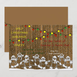Invitation Fête du Pull de Noël Laid