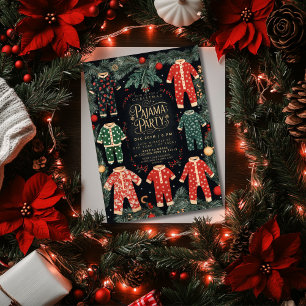 Invitation Fête du pyjama de Noël Fête du pyjama