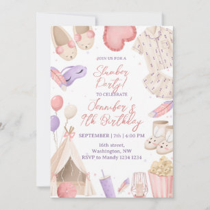 Invitation Fête du pyjama de Stwood