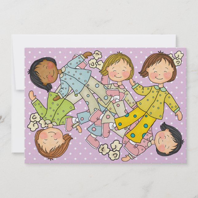 Invitation Fête du pyjama / Sommeil - SRF (Devant)