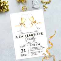 Fête du réveillon du Nouvel An avec lunettes de ch