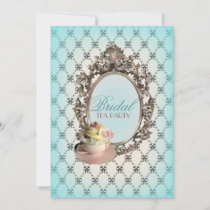 Invitation fête du thé de la douche de la mariée à fleurs vic