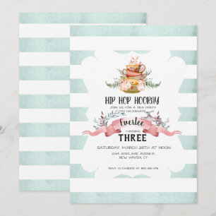 Invitation Fête du thé de Pâques Anniversaire