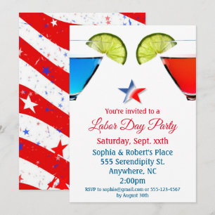 Invitation Fête du Travail Cocktail Party