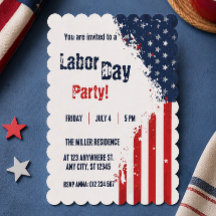 Fête du Travail Drapeau USA Rouge Blanc Bleu