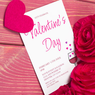 Invitation Fête du vin de la Saint-Valentin