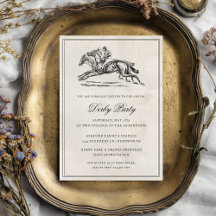 Fête élégante de Derby de chevaux de course Vintag