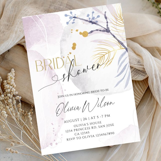 Invitation Fête élégante de future mariée flocon de neige (Créateur téléchargé)