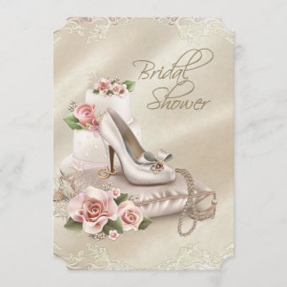 Invitation Fête élégante de mariage en ivoire