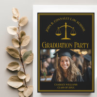 Fête élégante de photo de remise de diplôme de fac