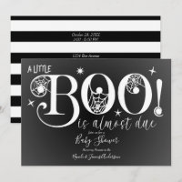 Fête élégante pour bébé noir et blanc BOO