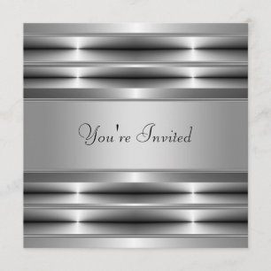 Invitation Fête en noir pour toutes occasions