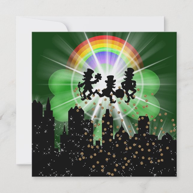 Invitation Fête en style Lumières brillantes 3 - SRF (Devant)