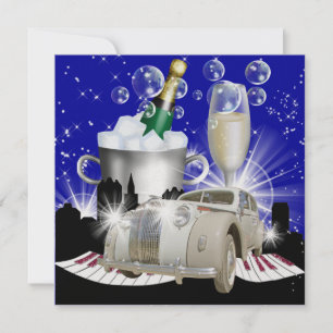 Invitation Fête en style Lumières lumineuses - SRF