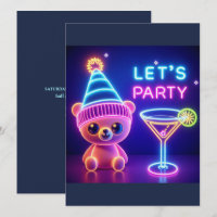 Fête en Teddy Néon Rose