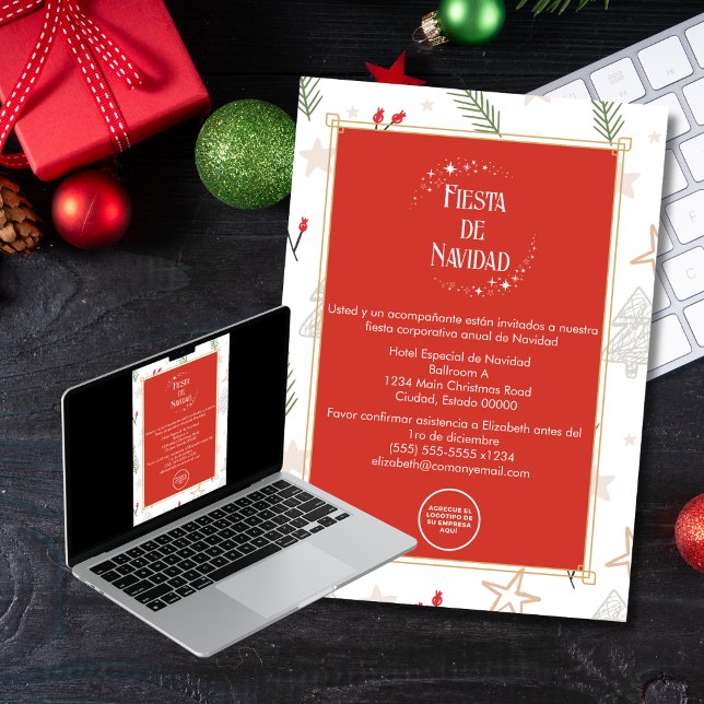 Invitation Fête espagnole de Navidad (Créateur téléchargé)