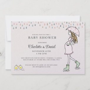 Invitation Fête fantaisiste pour la future maman et son bébé