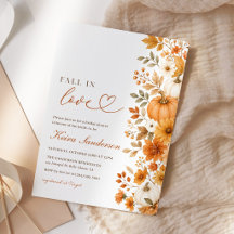 Fête Florale d'Automne de Mariage de Citrouille
