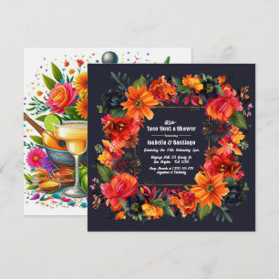 Invitation Fête Florale Faisons une Taco 'bout une Fête de Co