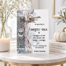 Fête Halloween élégante et gothique