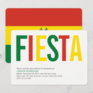 Invitation Fête: Invitations: Bolivie: Drapeau bolivien