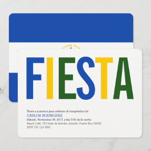 Invitation Fête: Invitations: El Salvador: Drapeau salvadorie