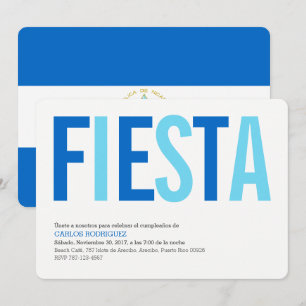 Invitation Fête: Invitations: Nicaragua: Drapeau nicaraguayen