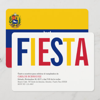 Invitation Fête: Invitations: Venezuela: Drapeau vénézuélien