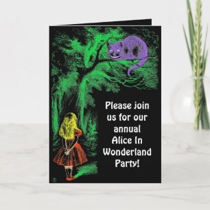 Invitation Fête Invite : "Cheshire Cat"