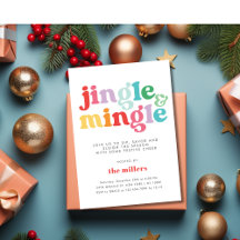 Fête Jingle & Mingle aux couleurs festives de Noël