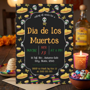 Invitation Fête Jour des Morts Dia de los Muertos
