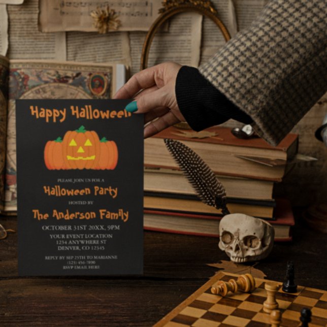 Invitation Fête joyeuse d'Halloween (Créateur téléchargé)