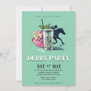Invitation fête Kentucky Derby Mint Julep Derby H