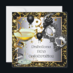 Invitation Fête Mascarade Merveilleuse 30ème Argent Or Noir<br><div class="desc">Masque de Mascarade Merveilleux 30 30's 30ème Élégant Argent Dame Or Noir Fête d'Anniversaire Champagne. Femmes dames. Cartes d'Invitation Élégantes de Luxe pour Toutes les Occasions. Invitations d'anniversaire pour Fête modèle</div>