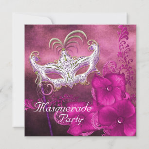 Invitation Fête masquée de Bourgogne