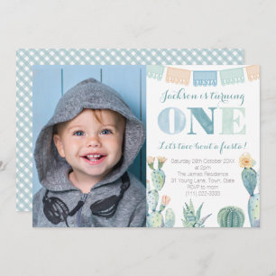 Invitation Fête mexicaine 1er anniversaire fête pour garçon