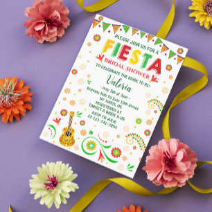 Invitation fête mexicaine Baby Shower Cinquo De Mayo